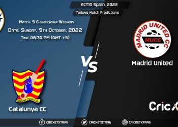 ECT10 Spain, 2022, CTL vs MAU Championship Weekend - Match 9 Prediction, Fantasy Cricket Tips, Pitch Report and Injury Update