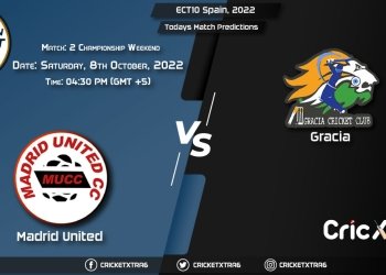 ECT10 Spain, 2022, MAU vs GRA Championship Weekend - Match 2 Prediction, Fantasy Cricket Tips, Pitch Report and Injury Update