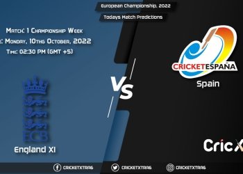 European Championship, 2022, ENG-XI vs SPA Championship Week - Match 1 Prediction, Fantasy Cricket Tips, Pitch Report and Injury Update