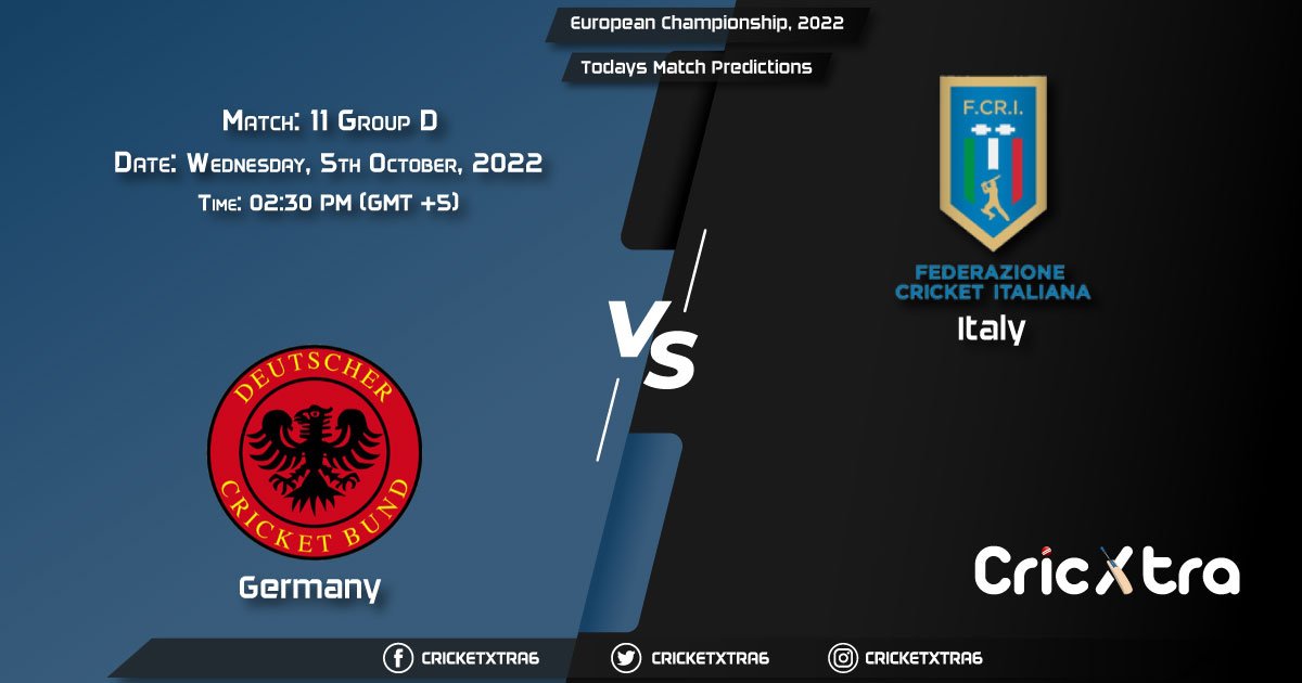 European Championship, 2022, GER vs ITA Group D - Match 11 Prediction, Fantasy Cricket Tips, Pitch Report and Injury Update