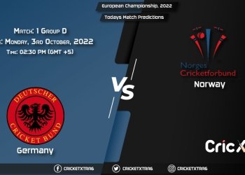 European Championship, 2022, GER vs NOR Group D - Match 1 Prediction, Fantasy Cricket Tips, Pitch Report and Injury Update