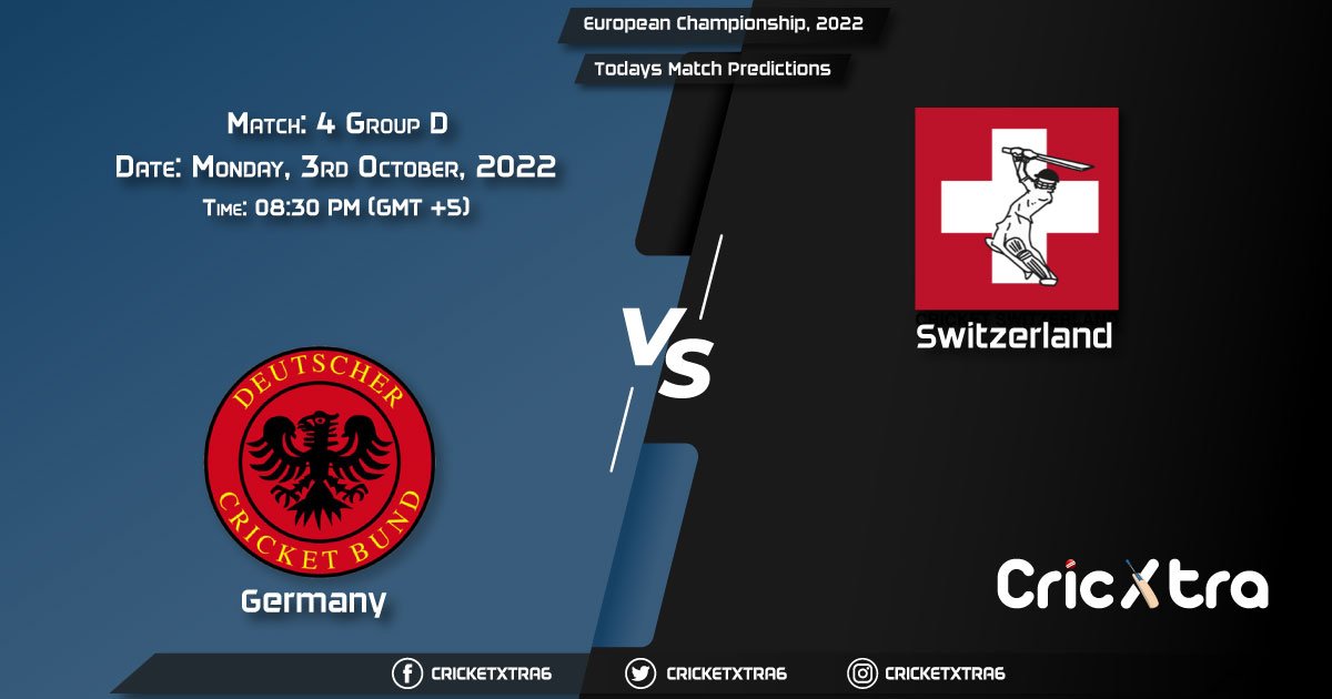 European Championship, 2022, GER vs SWI Group D - Match 4 Prediction, Fantasy Cricket Tips, Pitch Report and Injury Update