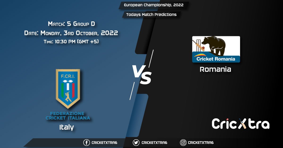 European Championship, 2022, ITA vs ROM Group D - Match 5 Prediction, Fantasy Cricket Tips, Pitch Report and Injury Update