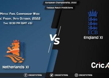 European Championship, 2022, NED-XI vs ENG-XI Championship Week - Match Final Prediction, Fantasy Cricket Tips, Pitch Report and Injury Update