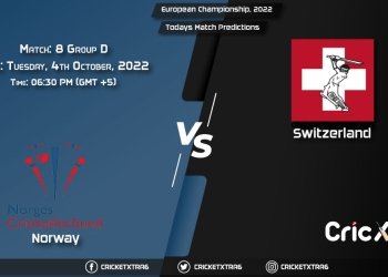 European Championship, 2022, NOR vs SWI Group D - Match 8 Prediction, Fantasy Cricket Tips, Pitch Report and Injury Update