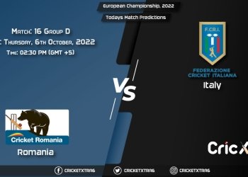European Championship, 2022, ROM vs ITA Group D - Match 16 Prediction, Fantasy Cricket Tips, Pitch Report and Injury Update