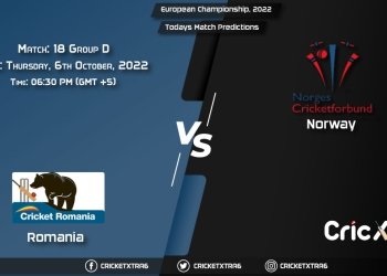 European Championship, 2022, ROM vs NOR Group D - Match 18 Prediction, Fantasy Cricket Tips, Pitch Report and Injury Update
