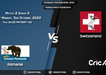 European Championship, 2022, ROM vs SUI Group D - Match 2 Prediction, Fantasy Cricket Tips, Pitch Report and Injury Update