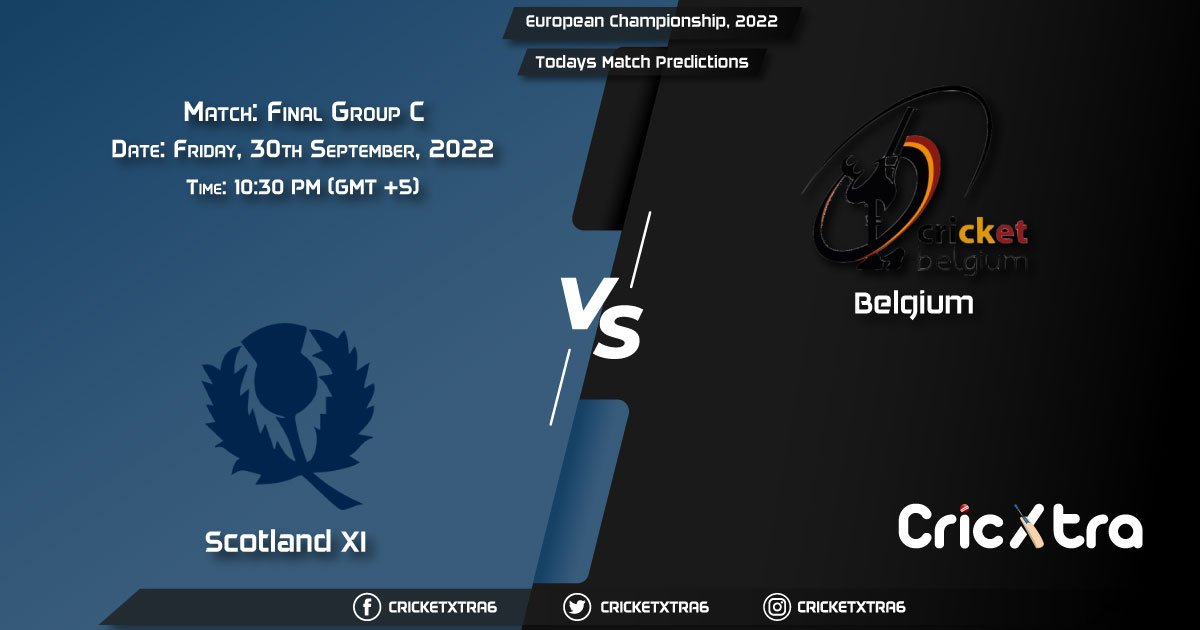 European Championship, 2022, SCO-XI vs BEL Group C - Match Final Prediction, Fantasy Cricket Tips, Pitch Report and Injury Update