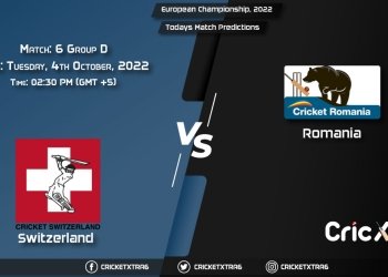 European Championship, 2022, SUI vs ROM Group D - Match 6 Prediction, Fantasy Cricket Tips, Pitch Report and Injury Update