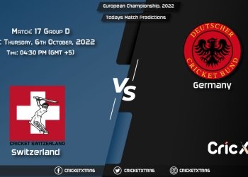 European Championship, 2022, SWI vs GER Group D - Match 17 Prediction, Fantasy Cricket Tips, Pitch Report and Injury Update