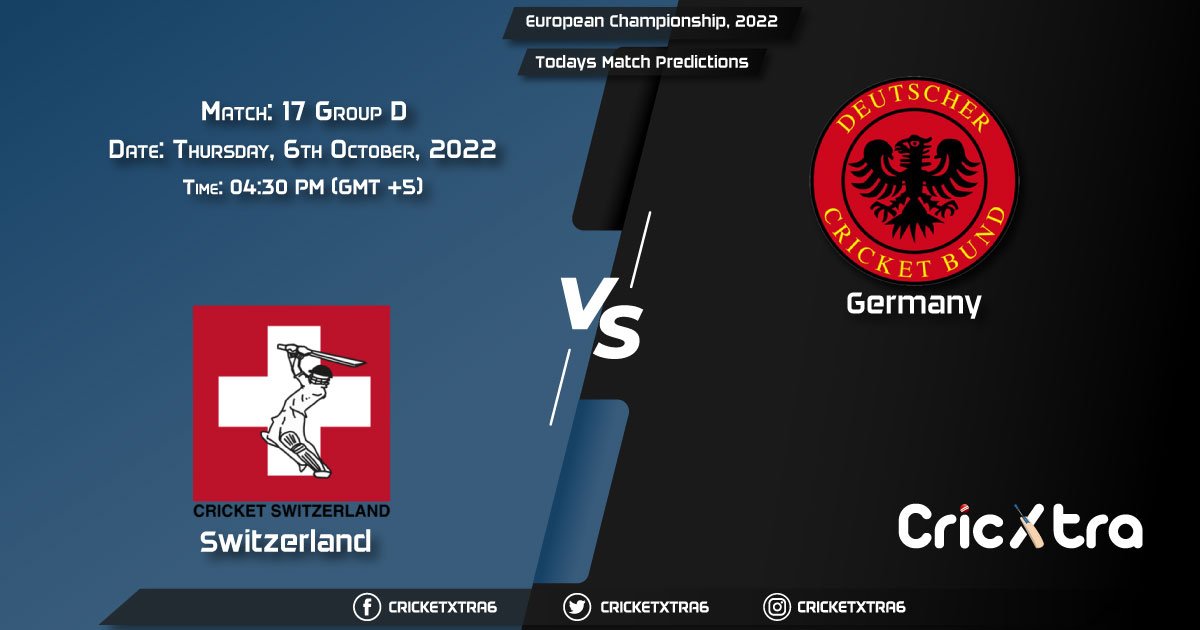 European Championship, 2022, SWI vs GER Group D - Match 17 Prediction, Fantasy Cricket Tips, Pitch Report and Injury Update