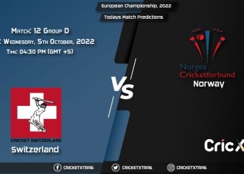 European Championship, 2022, SWI vs NOR Group D - Match 12 Prediction, Fantasy Cricket Tips, Pitch Report and Injury Update