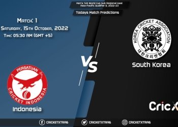 Men's T20 World Cup Sub Regional East Asia-Pacific Qualifier B, 2022-23, IDN vs KOR 1st Match Prediction, Fantasy Cricket Tips, Pitch Report and Injury Update