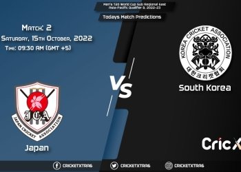 Men's T20 World Cup Sub Regional East Asia-Pacific Qualifier B, 2022-23, JPN vs KOR 2nd Match Prediction, Fantasy Cricket Tips, Pitch Report and Injury Update