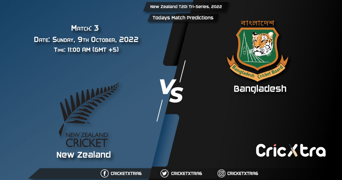 New Zealand T20I Tri-Series, 2022, NZ vs BAN 3rd Match Prediction, Fantasy Cricket Tips, Pitch Report and Injury Update