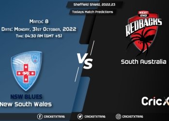 Sheffield Shield, 202223, NSW vs SAU 8th Match Prediction, Fantasy Cricket Tips, Pitch Report and Injury Update