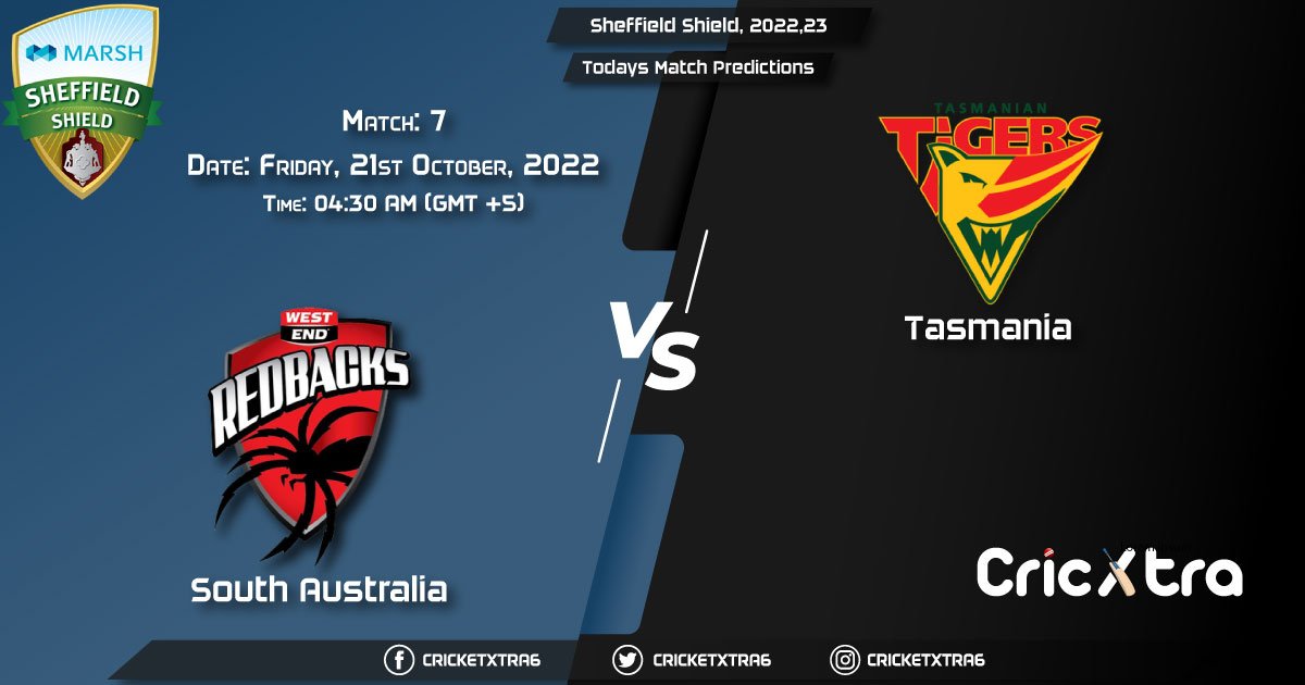 Sheffield Shield, 202223, SAU vs TAS 7th Match Prediction, Fantasy Cricket Tips, Pitch Report and Injury Update