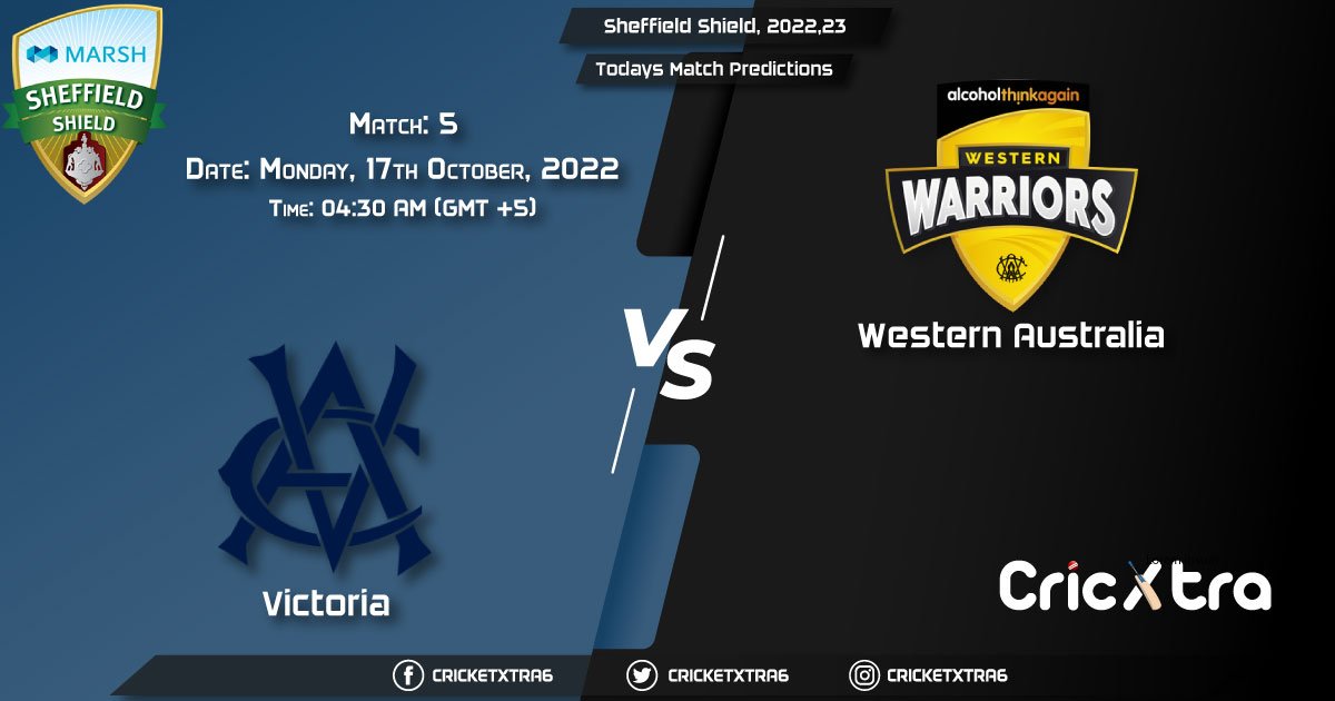 Sheffield Shield, 202223, VCT vs WAU 5th Match Prediction, Fantasy Cricket Tips, Pitch Report and Injury Update