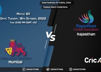 Syed Mushtaq Ali Trophy, 2022, MUM vs RAJ 83rd Match Prediction, Fantasy Cricket Tips, Pitch Report and Injury Update