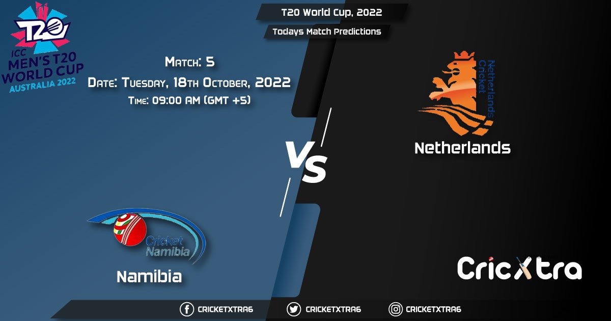 T20 World Cup, 2022, NAM vs NED 5th Match Prediction, Fantasy Cricket Tips, Pitch Report and Injury Update