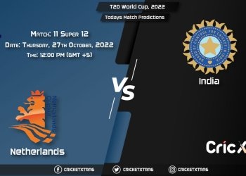 T20 World Cup, 2022, NED vs IND Super 12 - Match 11 Prediction, Fantasy Cricket Tips, Pitch Report and Injury Update