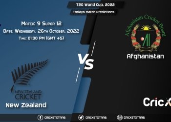 T20 World Cup, 2022, NZ vs AFG Super 12 - Match 9 Prediction, Fantasy Cricket Tips, Pitch Report and Injury Update
