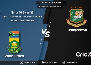 T20 World Cup, 2022, SA vs BAN Super 12 - Match 10 Prediction, Fantasy Cricket Tips, Pitch Report and Injury Update