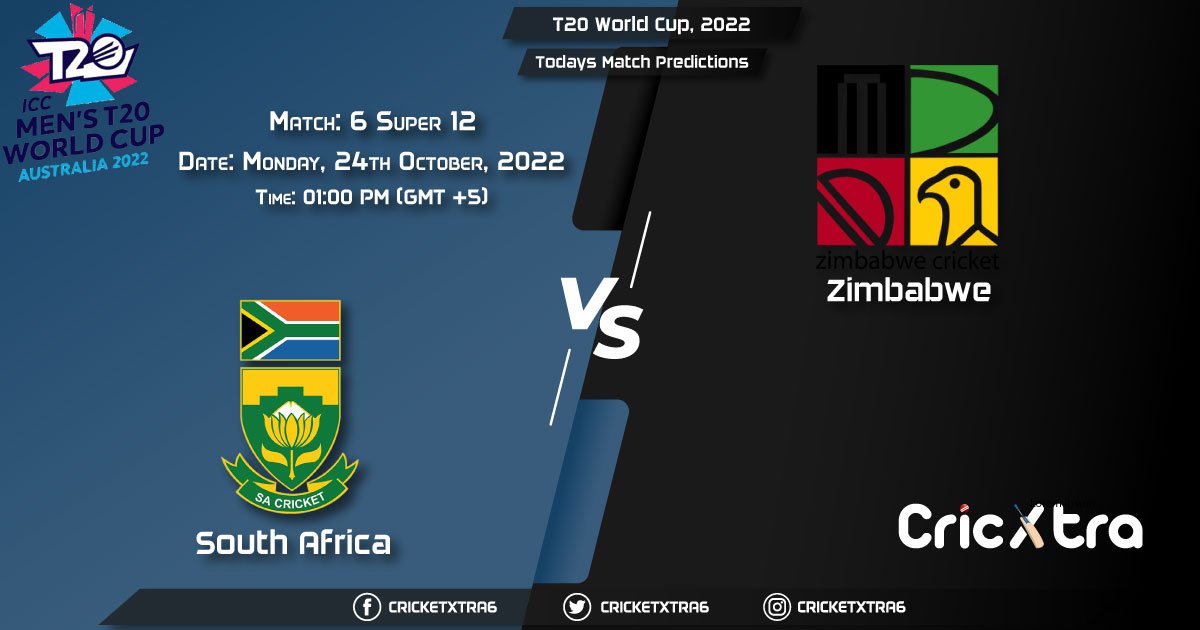 T20 World Cup, 2022, SA vs ZIM Super 12 - Match 6 Prediction, Fantasy Cricket Tips, Pitch Report and Injury Update