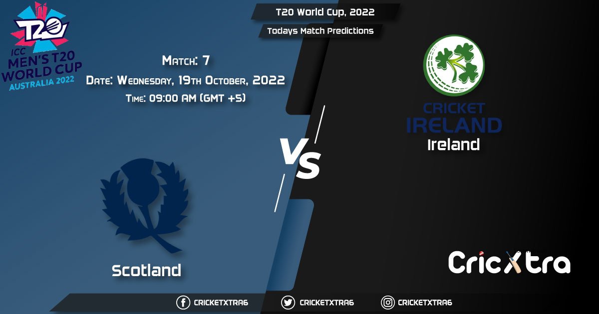 T20 World Cup, 2022, SCO vs IRE 7th Match Prediction, Fantasy Cricket Tips, Pitch Report and Injury Update