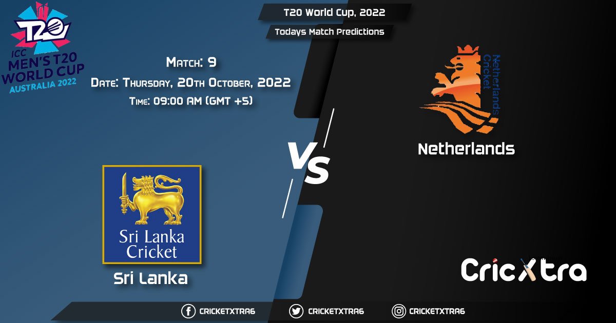 T20 World Cup, 2022, SL vs NED 9th Match Prediction, Fantasy Cricket Tips, Pitch Report and Injury Update