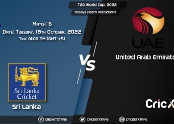 T20 World Cup, 2022, SL vs UAE 6th Match Prediction, Fantasy Cricket Tips, Pitch Report and Injury Update