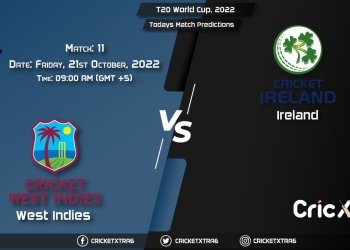 T20 World Cup, 2022, WI vs IRE 11th Match Prediction, Fantasy Cricket Tips, Pitch Report and Injury Update