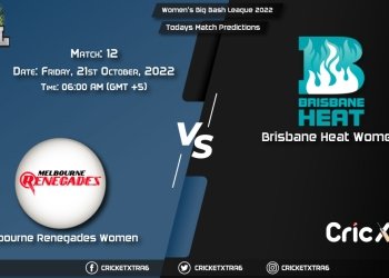 Women's Big Bash League 2022, MR-W vs BH-W 12th Match Prediction, Fantasy Cricket Tips, Pitch Report and Injury Update
