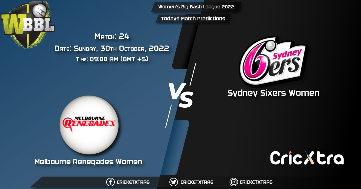 Women's Big Bash League 2022, MR-W vs SS-W 24th Match Prediction, Fantasy Cricket Tips, Pitch Report and Injury Update