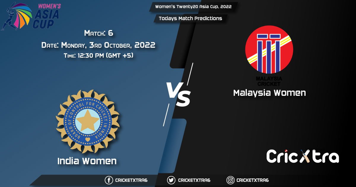 Women's Twenty20 Asia Cup, 2022, IN-W vs ML-W 6th Match Prediction, Fantasy Cricket Tips, Pitch Report and Injury Update