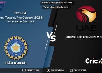 Women's Twenty20 Asia Cup, 2022, IN-W vs UAE-W 8th Match Prediction, Fantasy Cricket Tips, Pitch Report and Injury Update