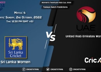 Women's Twenty20 Asia Cup, 2022, SL-W vs UAE-W 4th Match Prediction, Fantasy Cricket Tips, Pitch Report and Injury Update