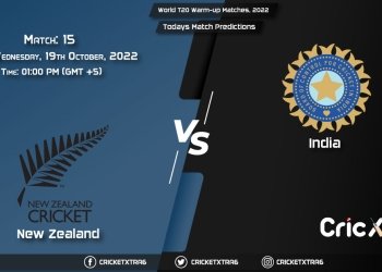 World T20 Warm-up Matches, 2022, NZ vs IND 15th Match Prediction, Fantasy Cricket Tips, Pitch Report and Injury Update