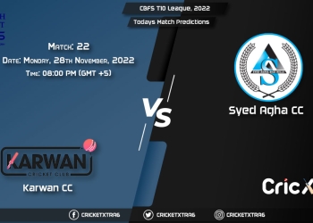 CBFS T10 League, 2022, KCC vs SACC 22nd Match Prediction, Fantasy Cricket Tips, Pitch Report and Injury Update