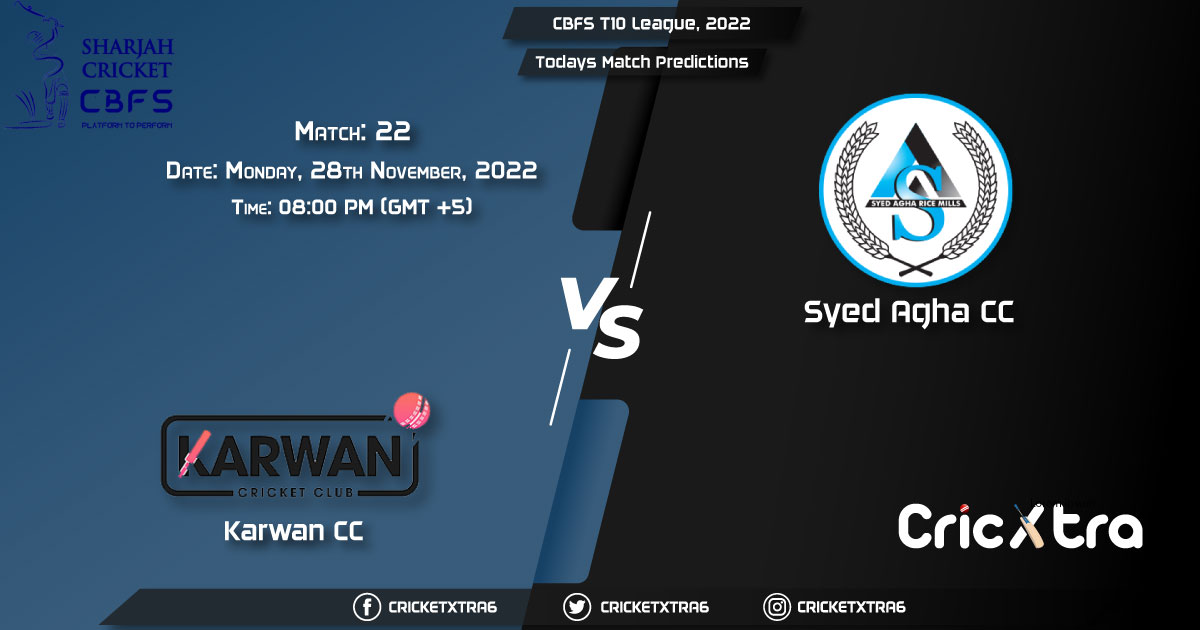 CBFS T10 League, 2022, KCC vs SACC 22nd Match Prediction, Fantasy Cricket Tips, Pitch Report and Injury Update