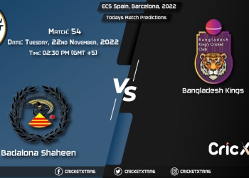 ECS Spain, Barcelona, 2022, BSH vs BAK 54th Match Prediction, Fantasy Cricket Tips, Pitch Report and Injury Update