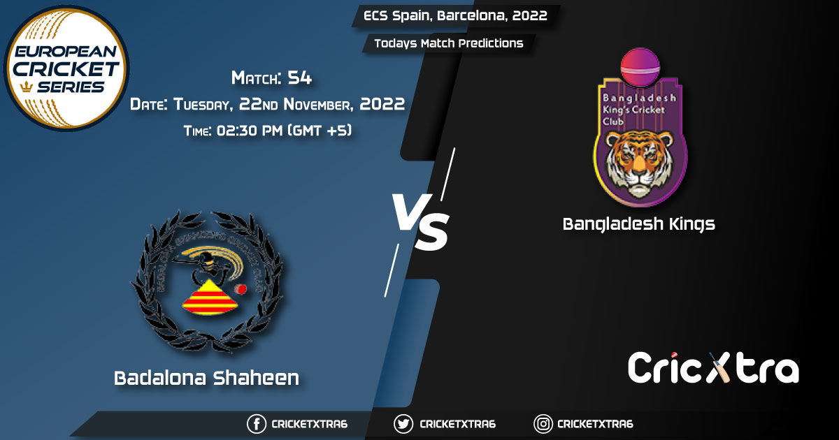 ECS Spain, Barcelona, 2022, BSH vs BAK 54th Match Prediction, Fantasy Cricket Tips, Pitch Report and Injury Update