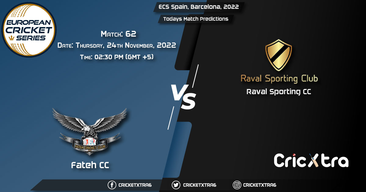 ECS Spain, Barcelona, 2022, FTH vs RAS 62nd Match Prediction, Fantasy Cricket Tips, Pitch Report and Injury Update