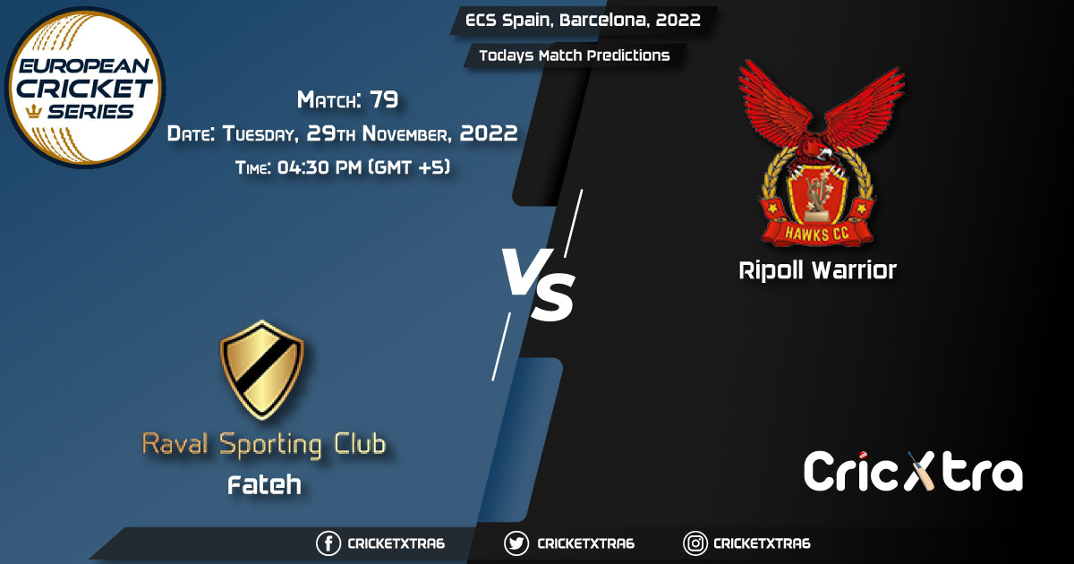 ECS Spain, Barcelona, 2022, FTH vs RIW 79th Match Prediction, Fantasy Cricket Tips, Pitch Report and Injury Update