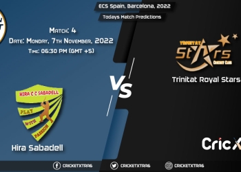 ECS Spain, Barcelona, 2022, HIS vs TRS 4th Match Prediction, Fantasy Cricket Tips, Pitch Report and Injury Update