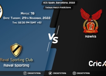 ECS Spain, Barcelona, 2022, RAS vs HAW 78th Match Prediction, Fantasy Cricket Tips, Pitch Report and Injury Update