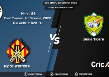 ECS Spain, Barcelona, 2022, RIW vs LDT 86th Match Prediction, Fantasy Cricket Tips, Pitch Report and Injury Update