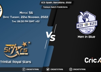 ECS Spain, Barcelona, 2022, TRS vs MIB 56th Match Prediction, Fantasy Cricket Tips, Pitch Report and Injury Update