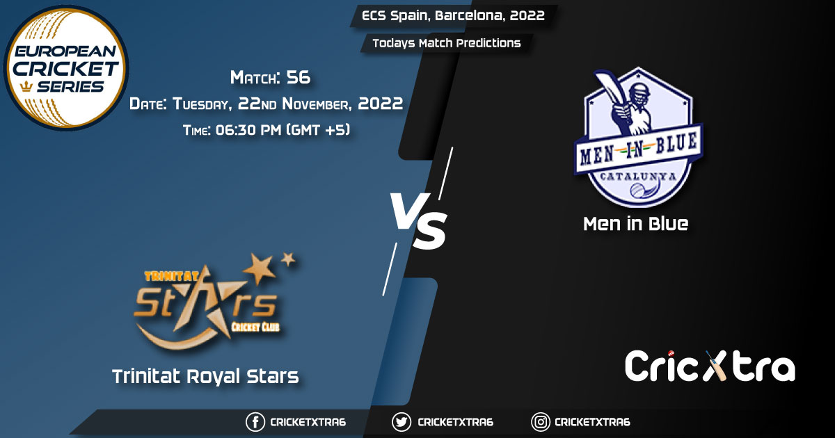 ECS Spain, Barcelona, 2022, TRS vs MIB 56th Match Prediction, Fantasy Cricket Tips, Pitch Report and Injury Update